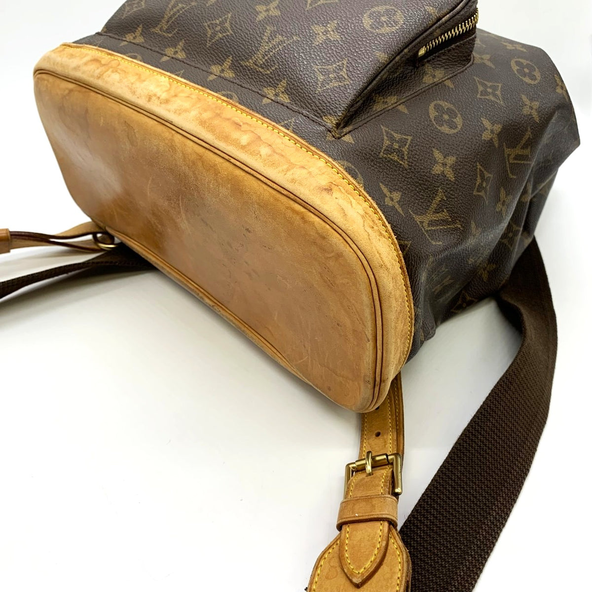 Louis Vuitton M51135 Montsouris GM Backpack/Daypack Monogram Canvas Brown Pre-owned