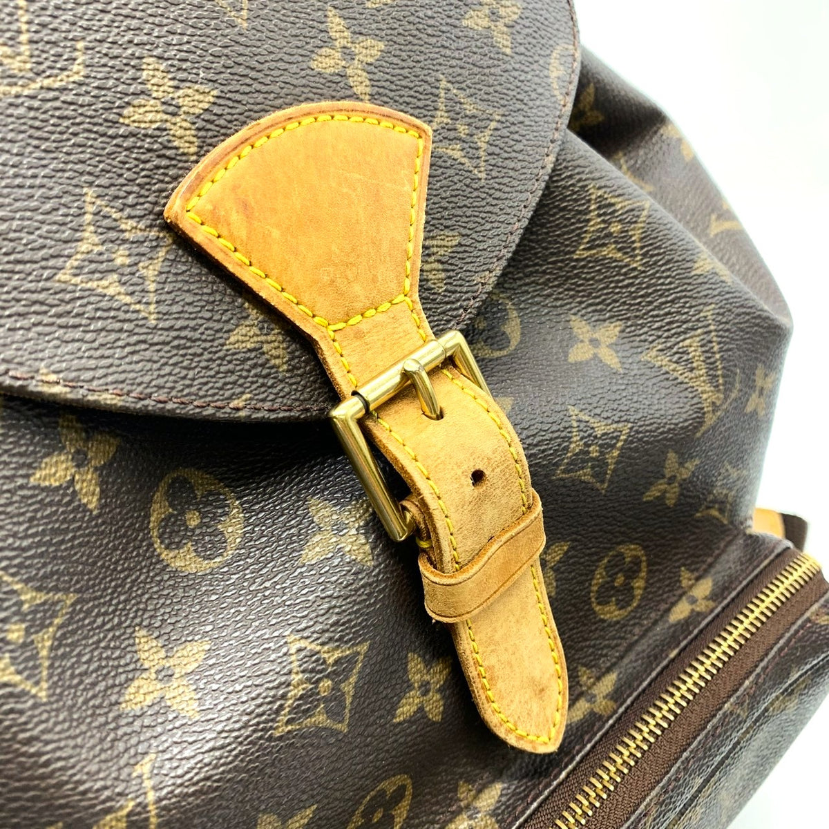 Louis Vuitton M51135 Montsouris GM Backpack/Daypack Monogram Canvas Brown Pre-owned