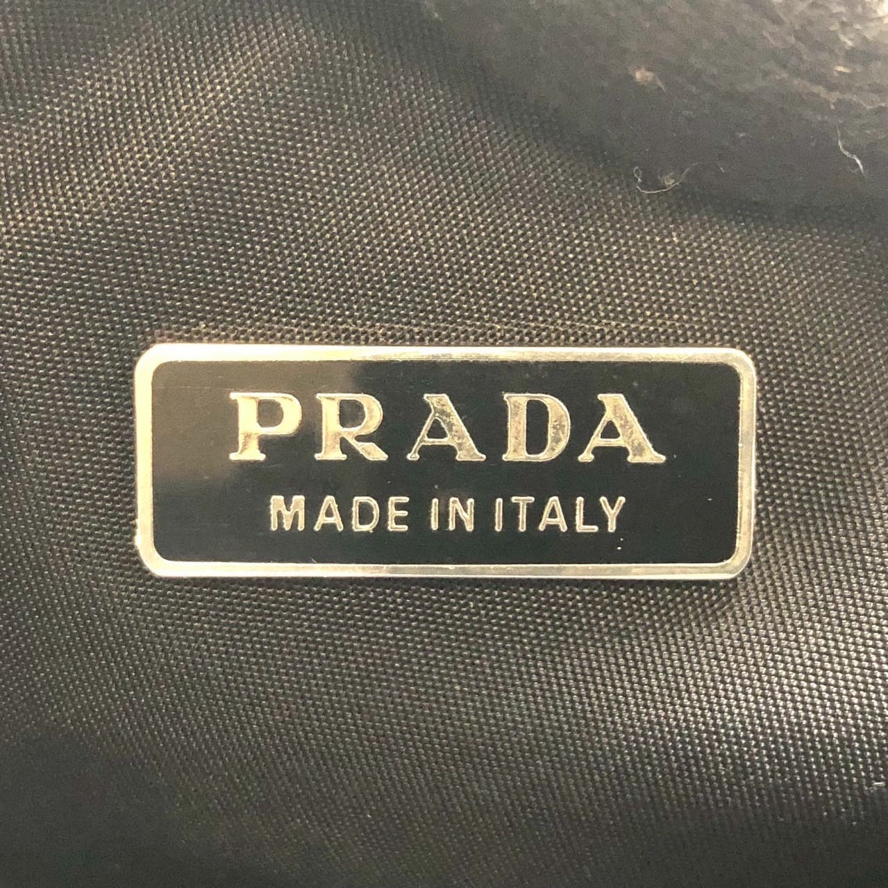 PRADA Prada Accessory Pouch Handbag Nylon Black Women's Handbag Men's PRE-OWNED