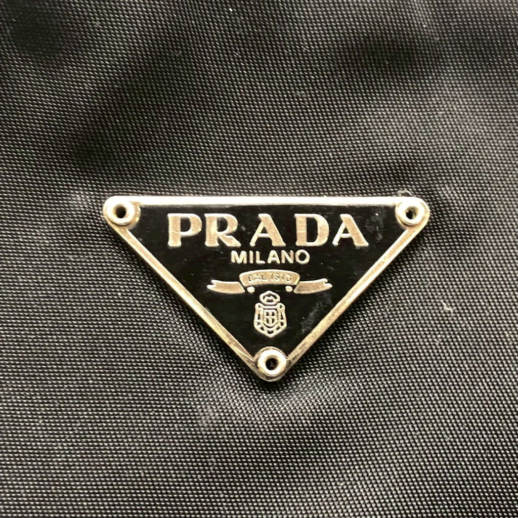 PRADA Prada Accessory Pouch Handbag Nylon Black Women's Handbag Men's PRE-OWNED