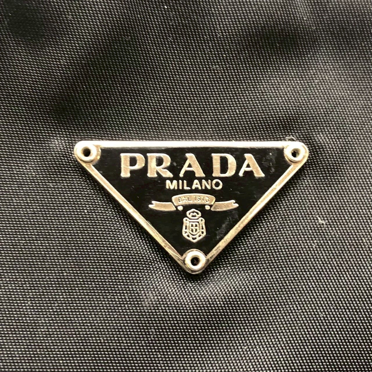 PRADA Prada Accessory Pouch Handbag Nylon Black Women's Handbag Men's PRE-OWNED