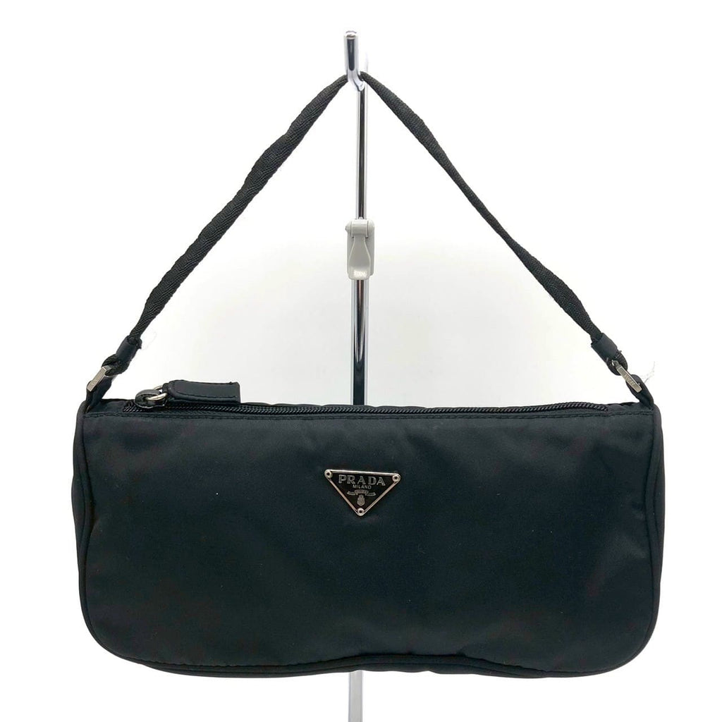 PRADA Prada Accessory Pouch Handbag Nylon Black Women's Handbag Men's PRE-OWNED