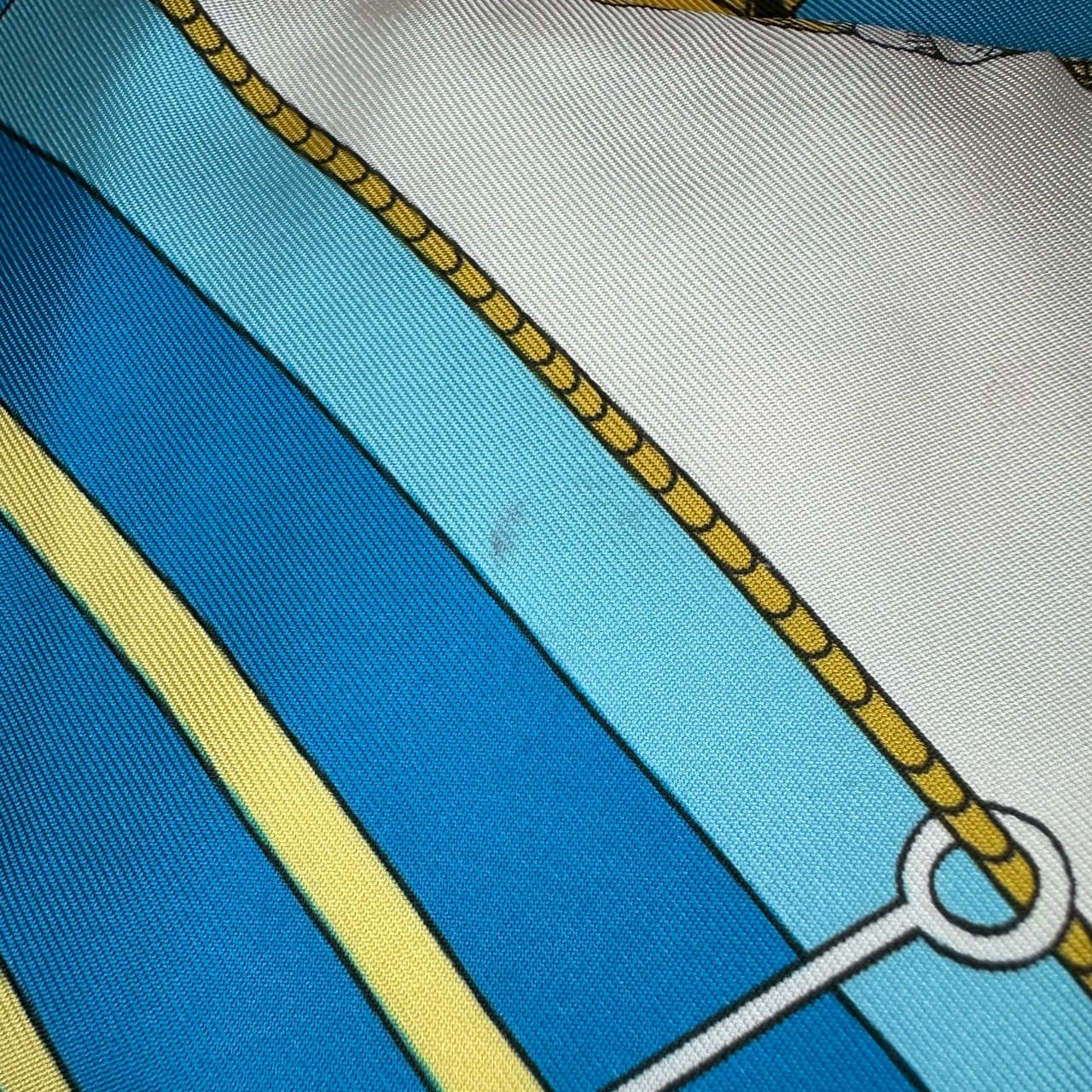 Hermès Twilly Circus Scarf Silk Blue Pre-owned