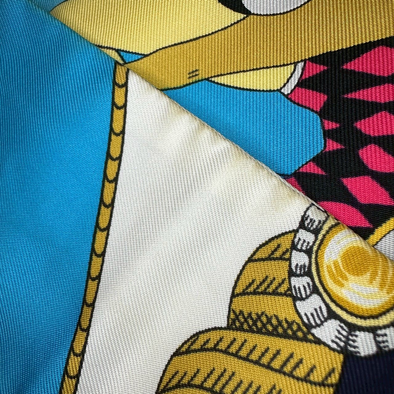 Hermès Twilly Circus Scarf Silk Blue Pre-owned