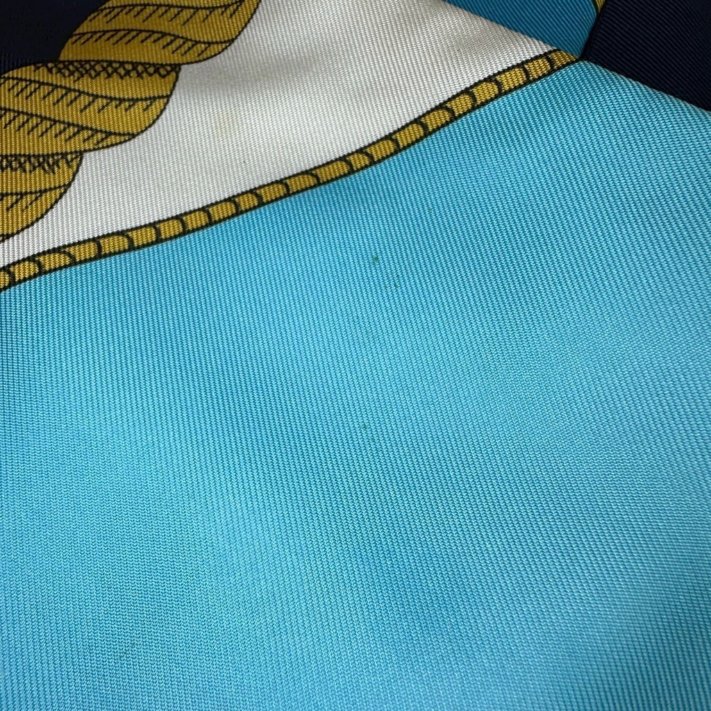 Hermès Twilly Circus Scarf Silk Blue Pre-owned