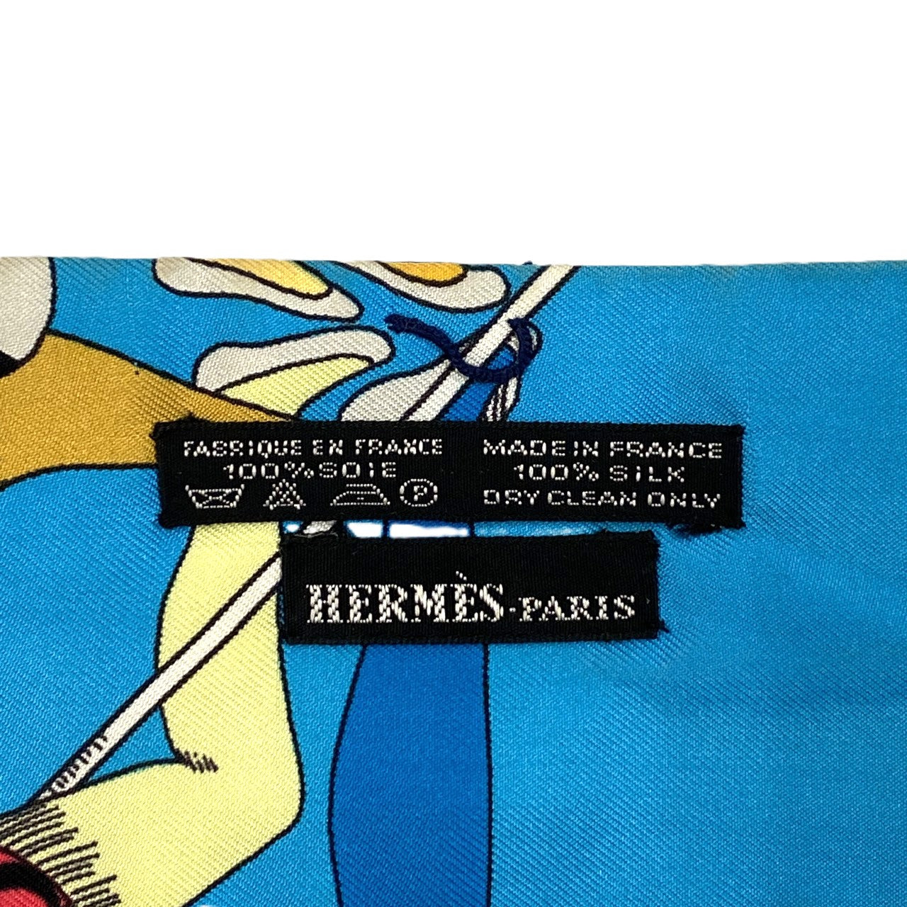 Hermès Twilly Circus Scarf Silk Blue Pre-owned