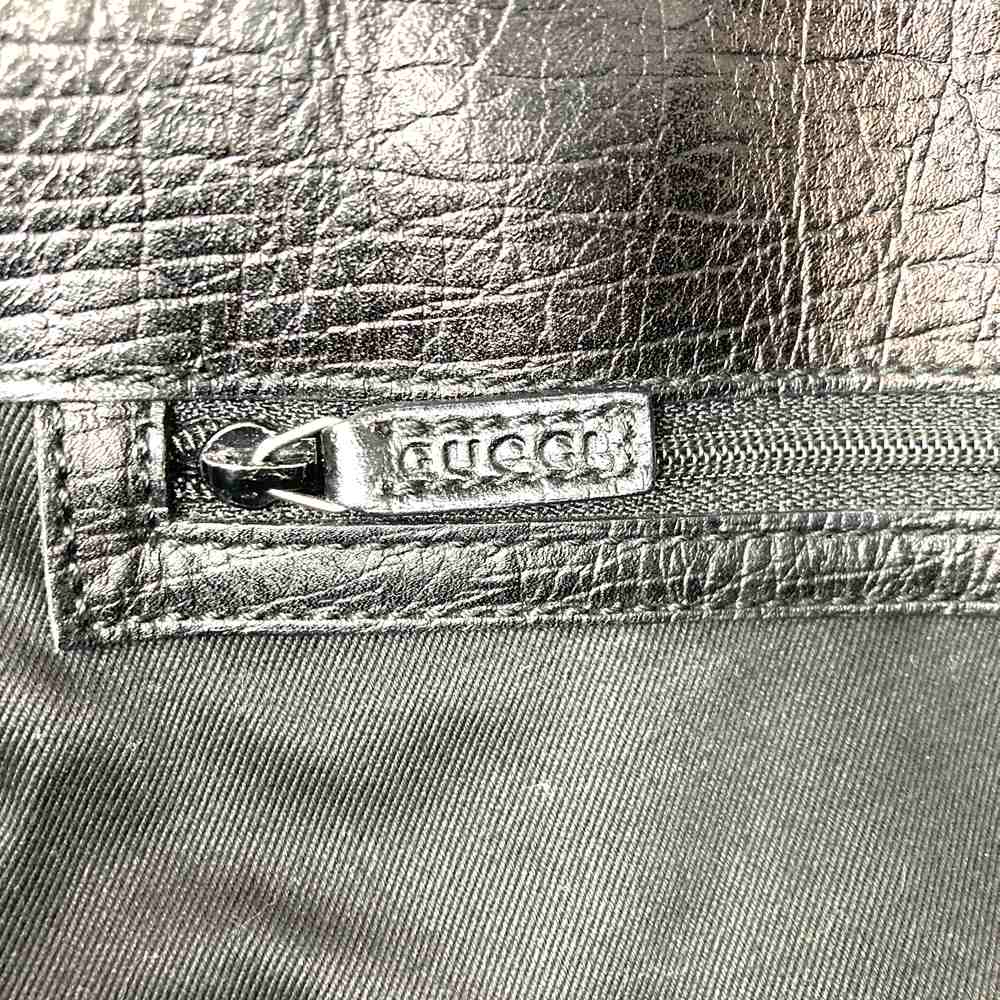 GUCCI 106251 Tote Bag GG Canvas Belt Black Women's PRE-OWNED