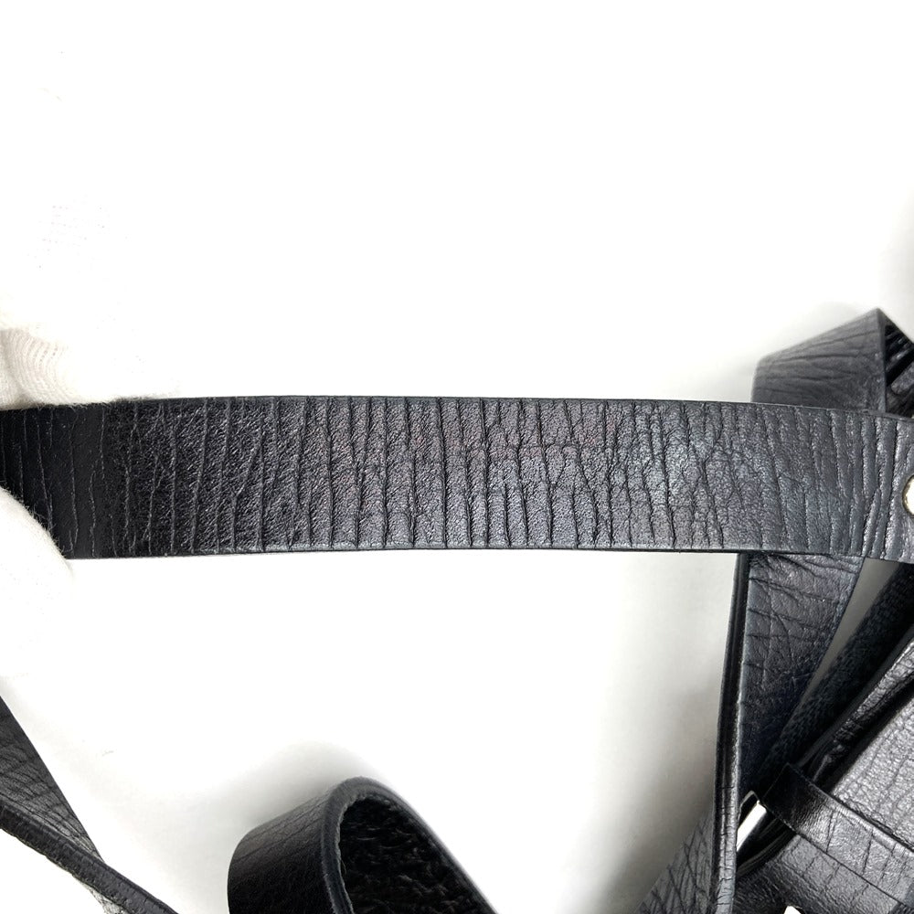 GUCCI 106251 Tote Bag GG Canvas Belt Black Women's PRE-OWNED