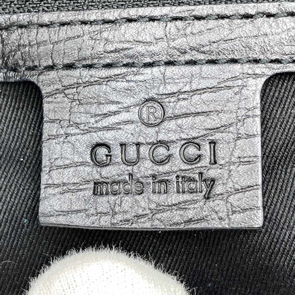 GUCCI 106251 Tote Bag GG Canvas Belt Black Women's PRE-OWNED