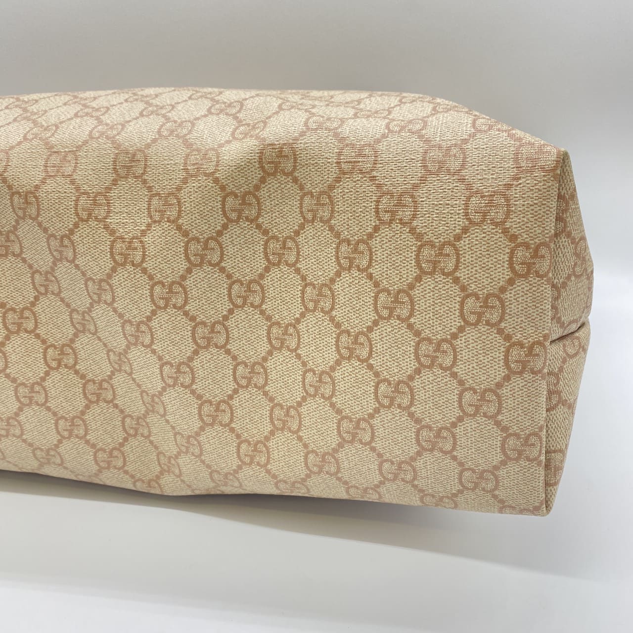 GUCCI 211120 GG Supreme Tote Bag, PVC, Pink Beige, Women's/Men's Fashion, Vintage, Gift, PRE-OWNED