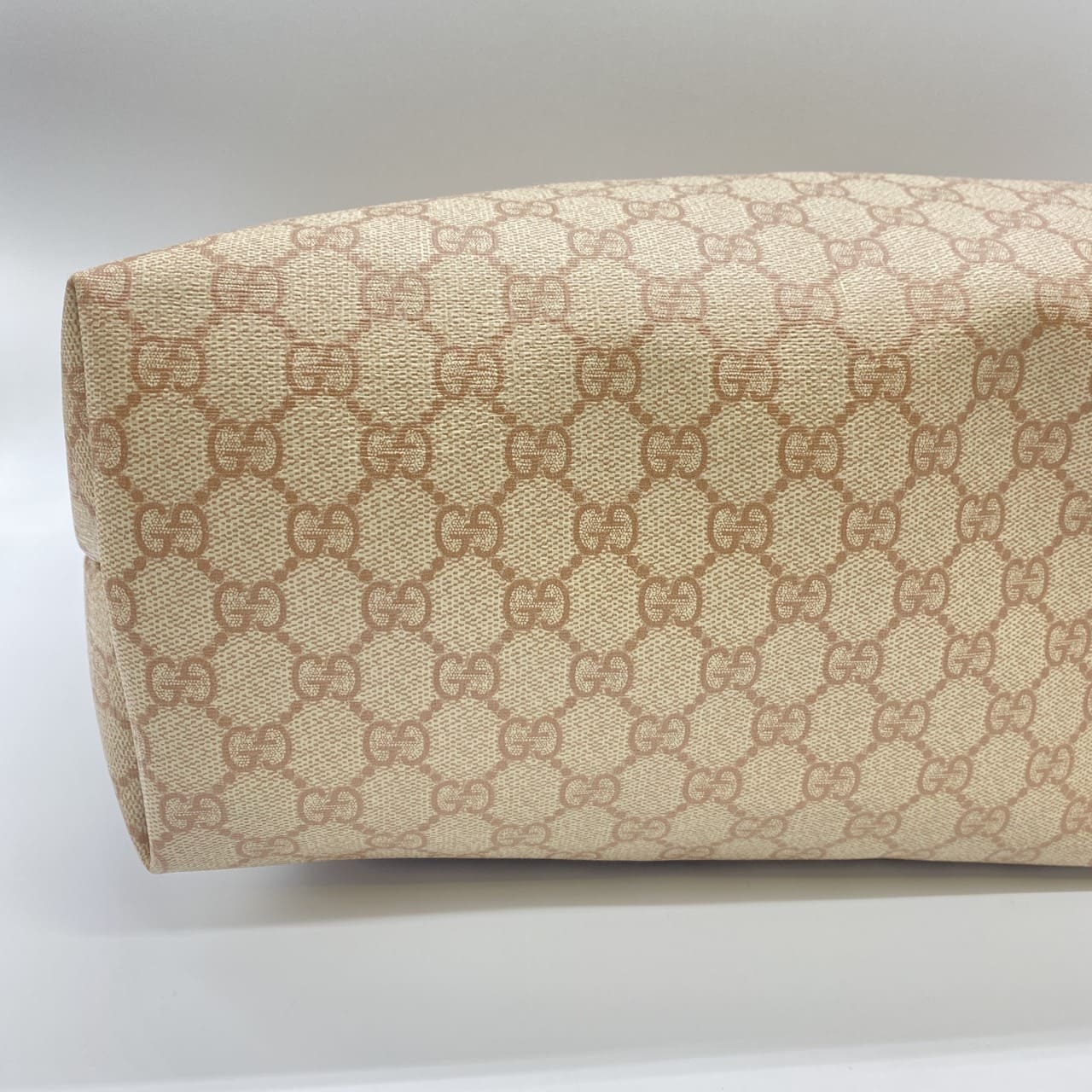 GUCCI 211120 GG Supreme Tote Bag, PVC, Pink Beige, Women's/Men's Fashion, Vintage, Gift, PRE-OWNED