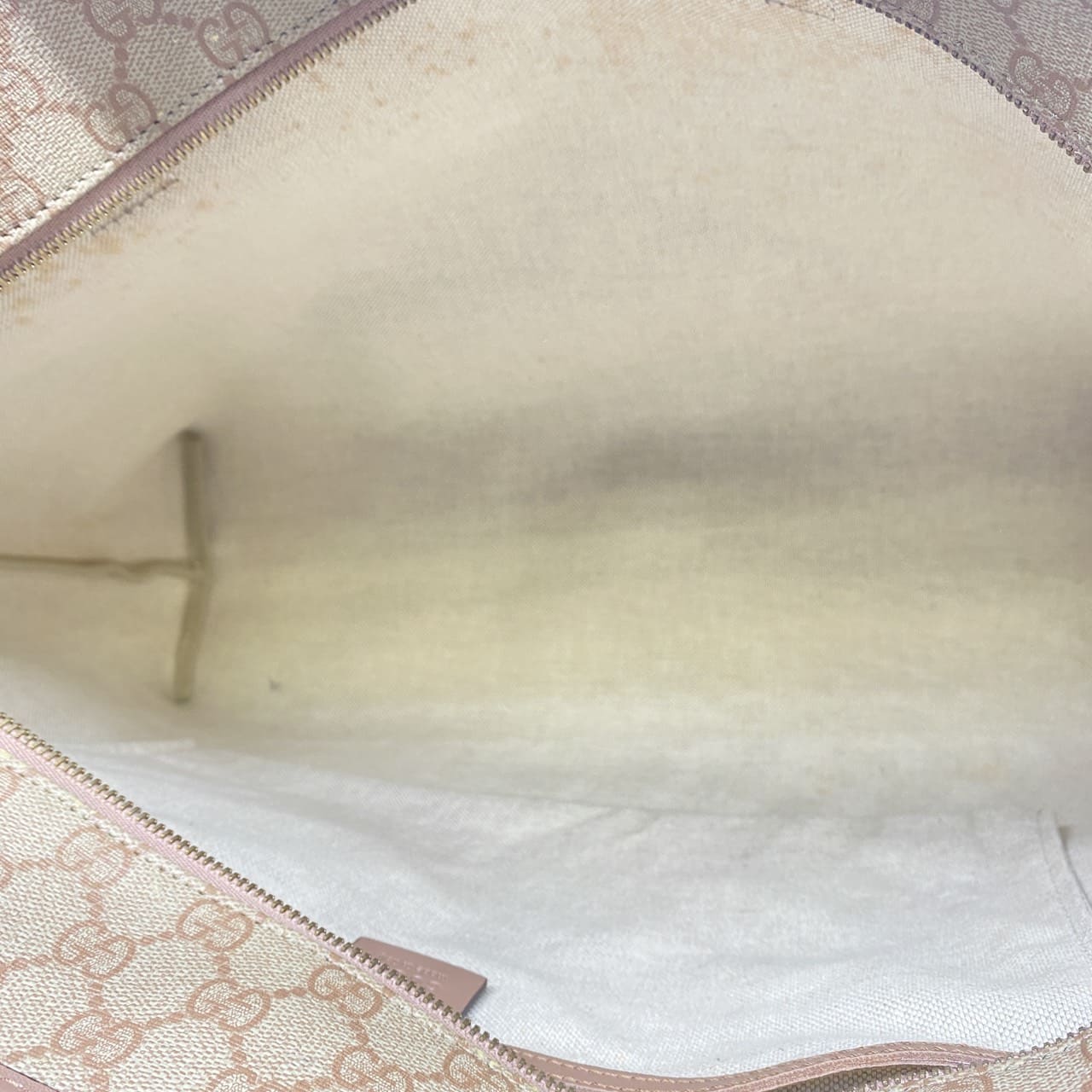 GUCCI 211120 GG Supreme Tote Bag, PVC, Pink Beige, Women's/Men's Fashion, Vintage, Gift, PRE-OWNED