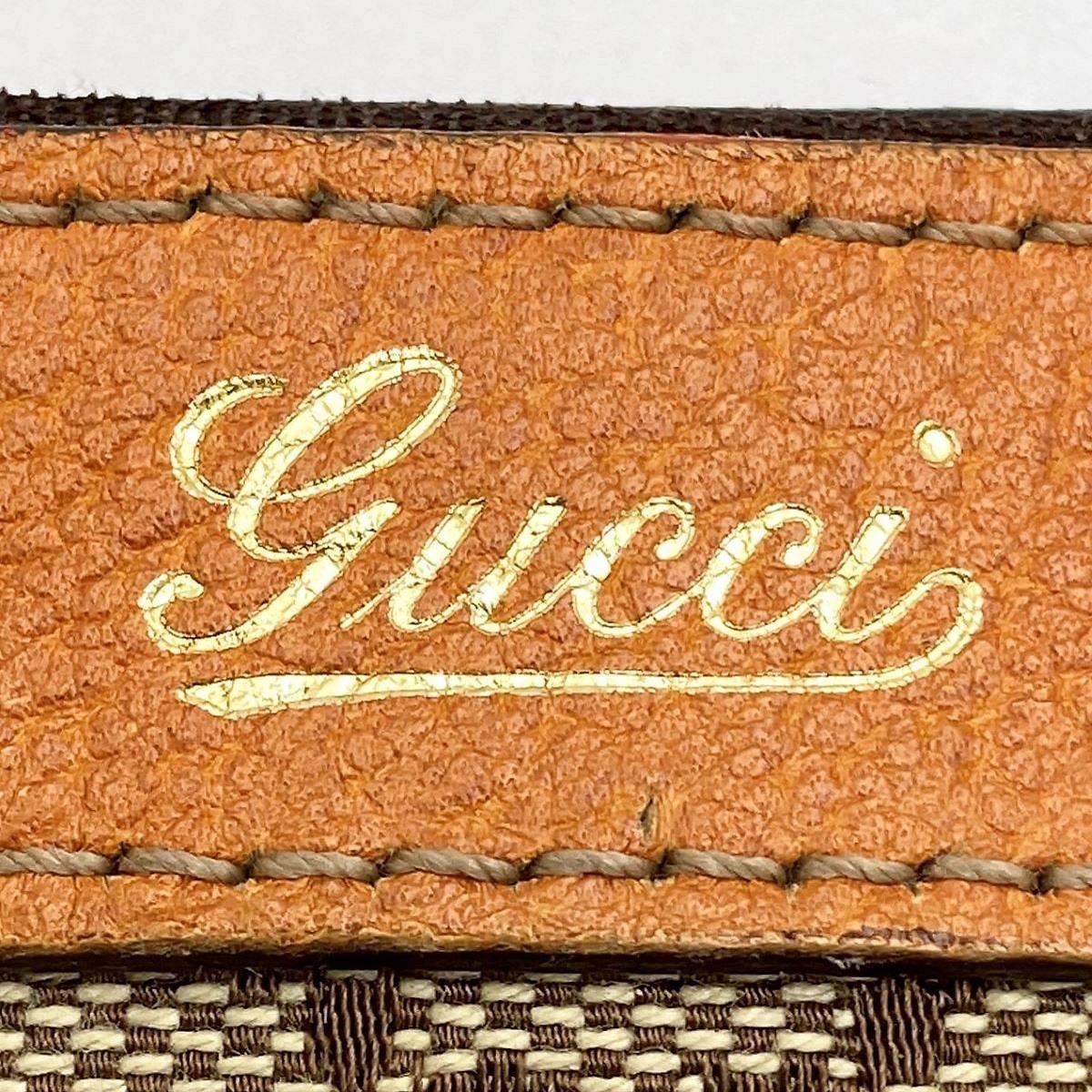 Gucci 146247 Tote Bag GG Canvas/Leather Brown/Beige Pre-owned
