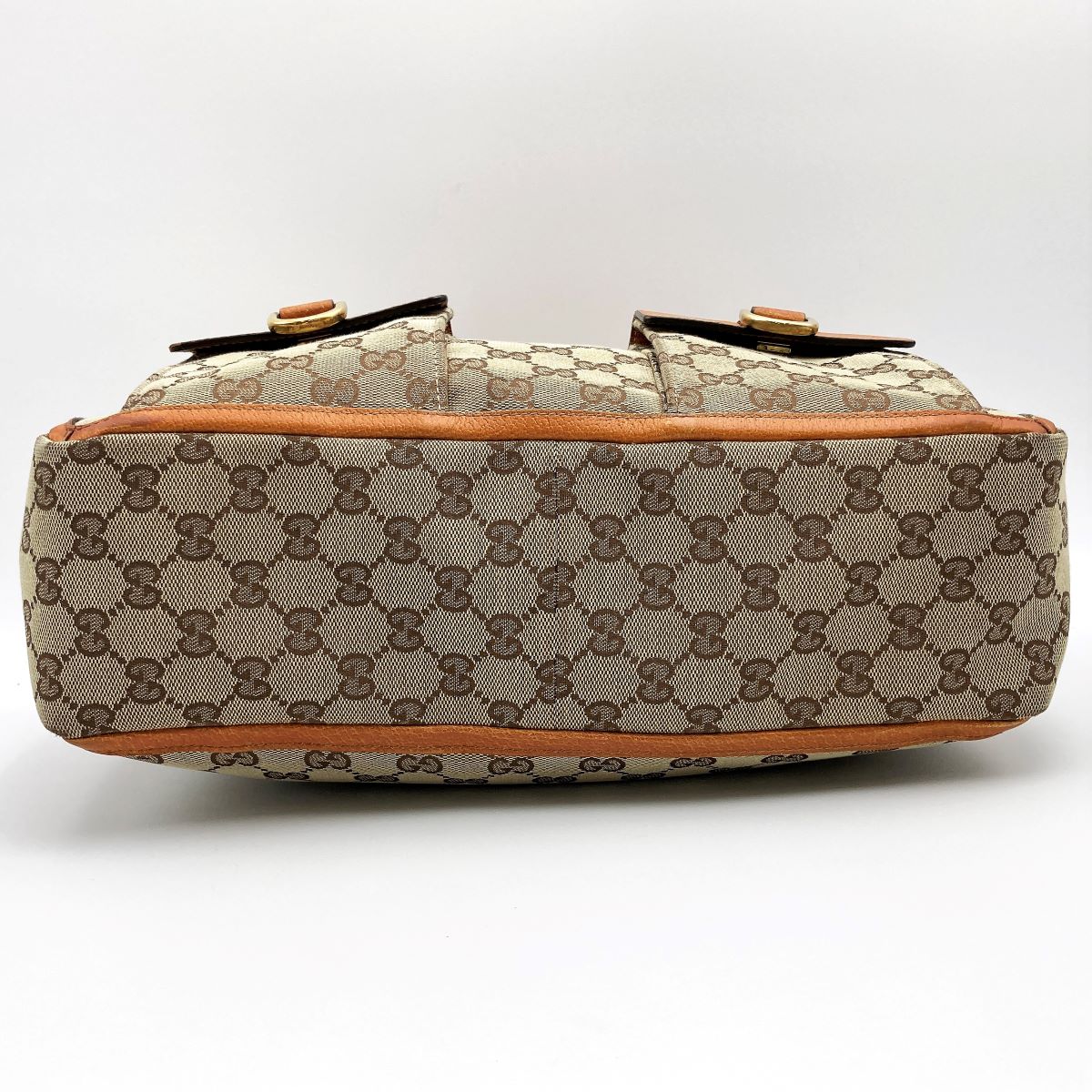 Gucci 146247 Tote Bag GG Canvas/Leather Brown/Beige Pre-owned