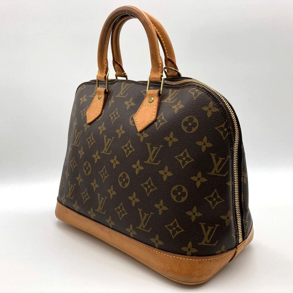 Louis Vuitton M51130 Alma Handbag Monogram Canvas Brown Pre-owned
