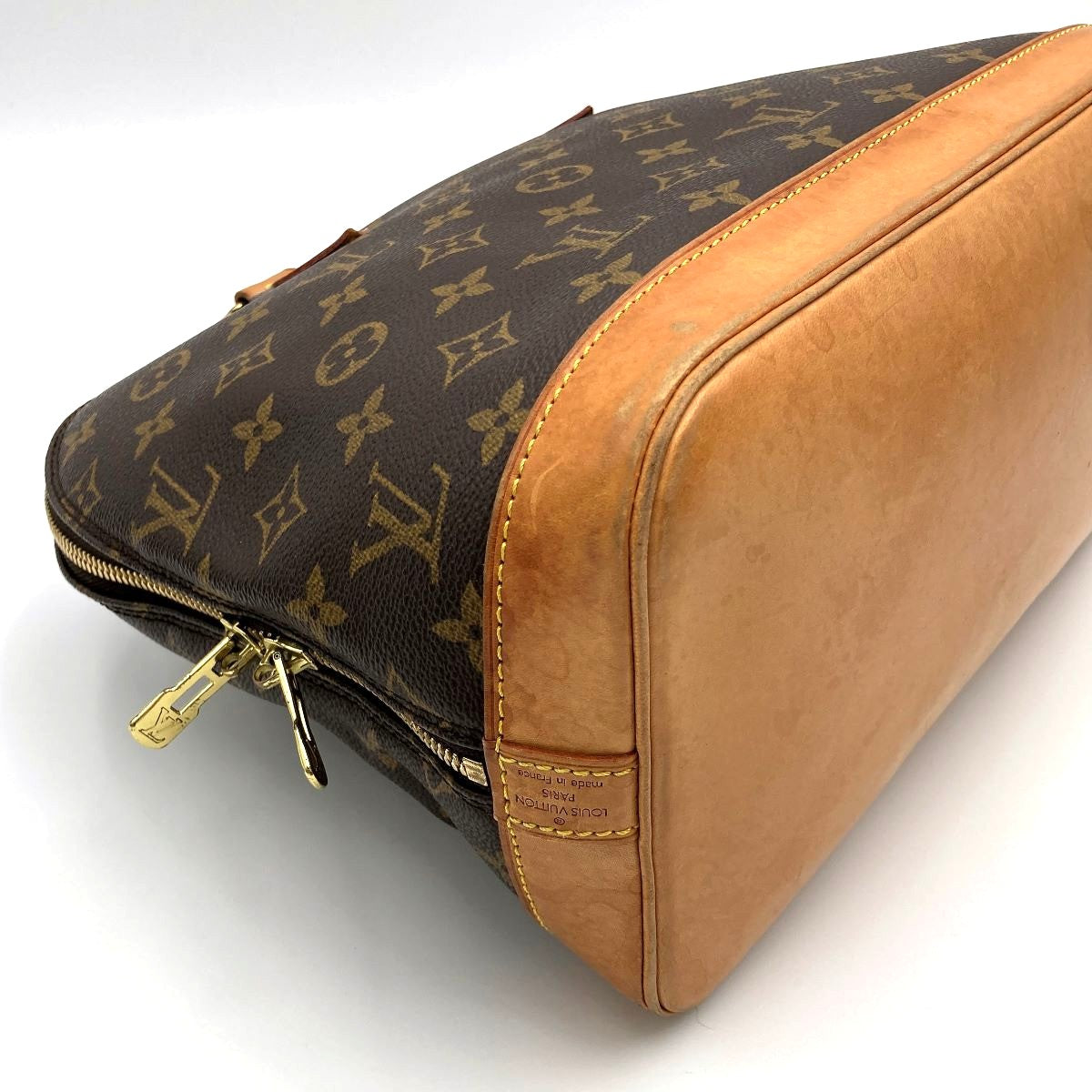 Louis Vuitton M51130 Alma Handbag Monogram Canvas Brown Pre-owned
