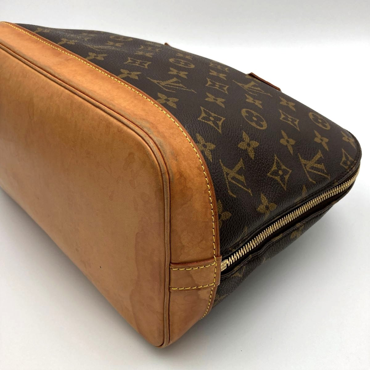 Louis Vuitton M51130 Alma Handbag Monogram Canvas Brown Pre-owned