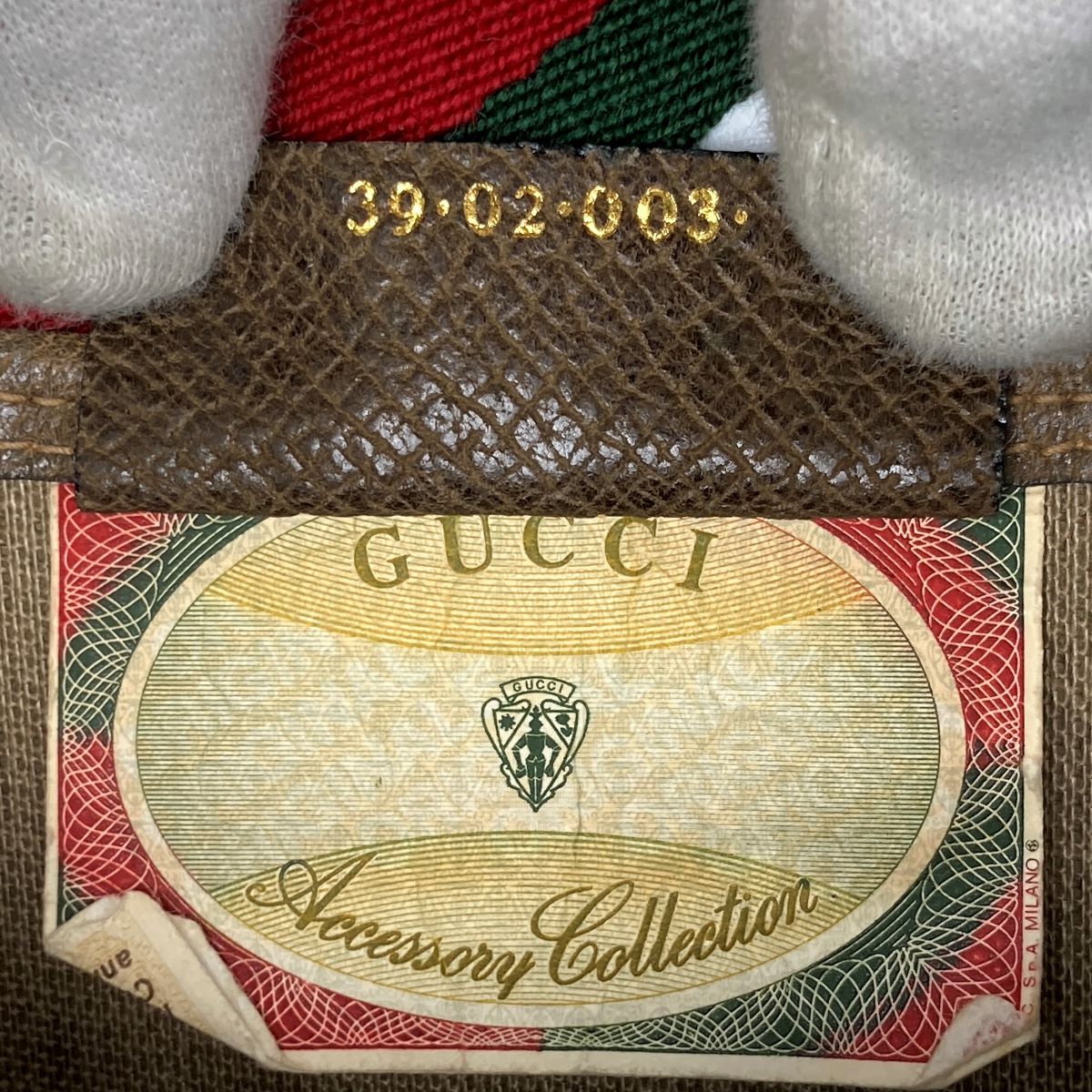 Gucci 39 02 003 Sherry Line Tote Bag GG Supreme Brown Pre-owned