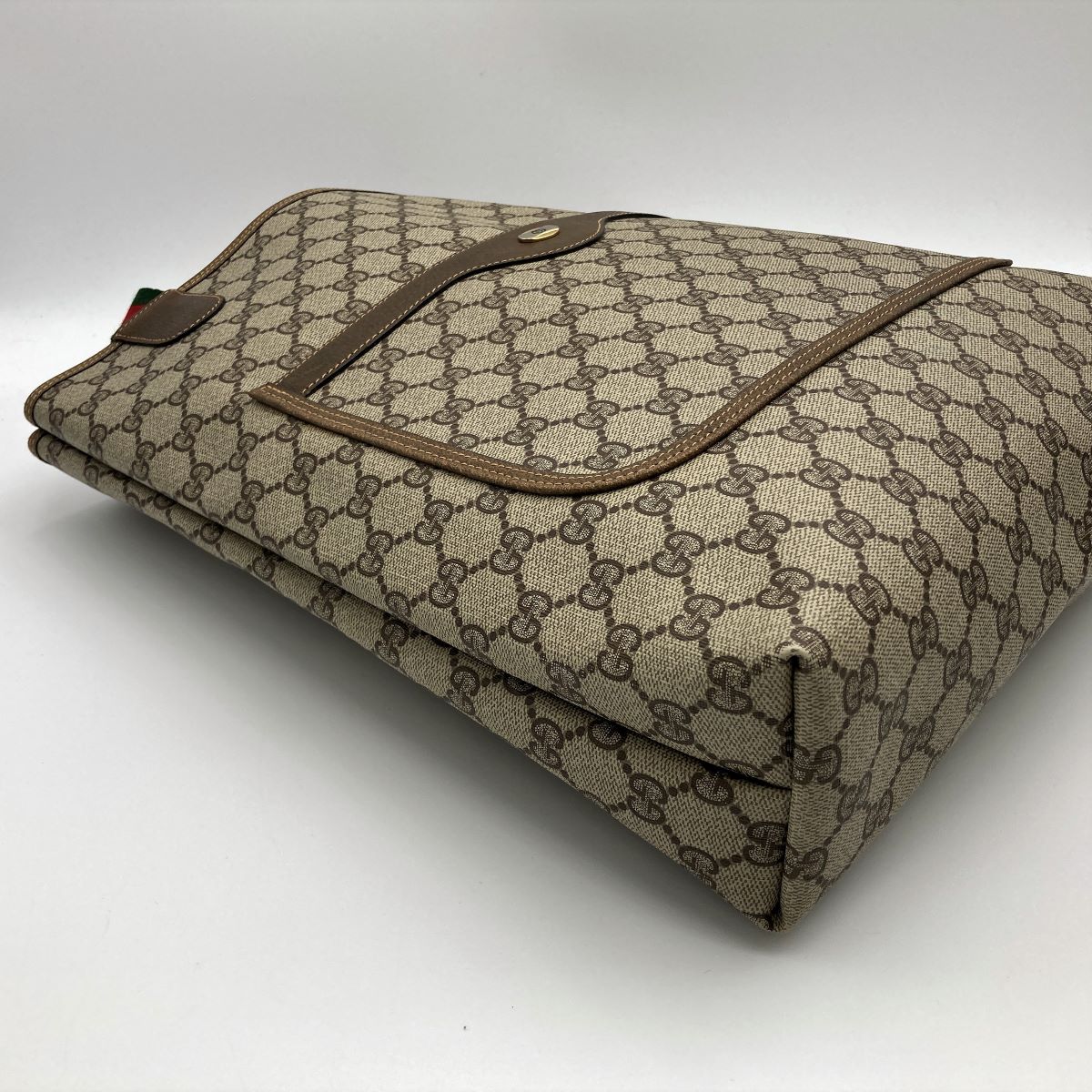 Gucci 39 02 003 Sherry Line Tote Bag GG Supreme Brown Pre-owned