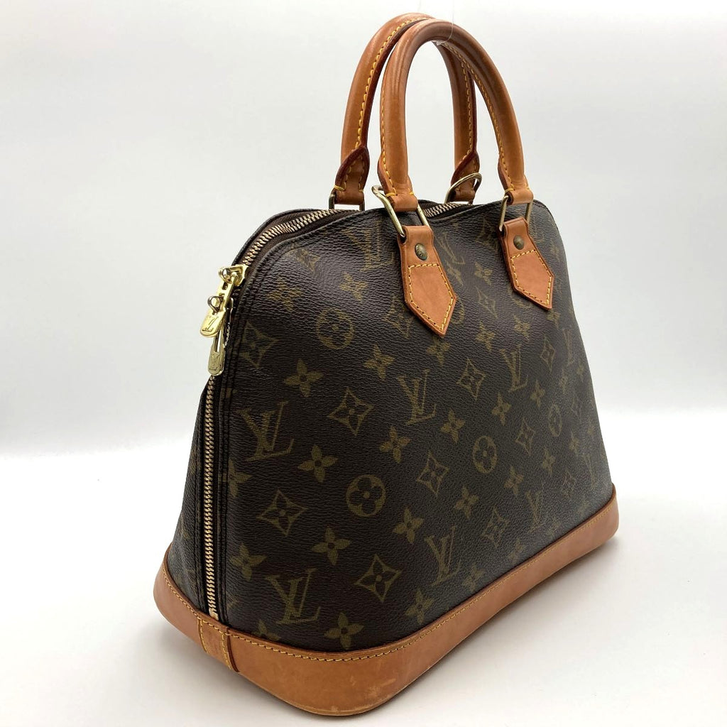 Louis Vuitton M51130 Alma Handbag Monogram Canvas Brown Pre-owned