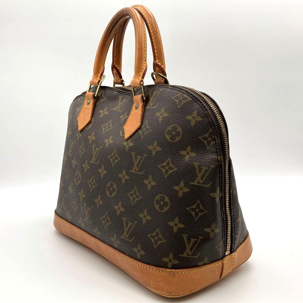 Louis Vuitton M51130 Alma Handbag Monogram Canvas Brown Pre-owned