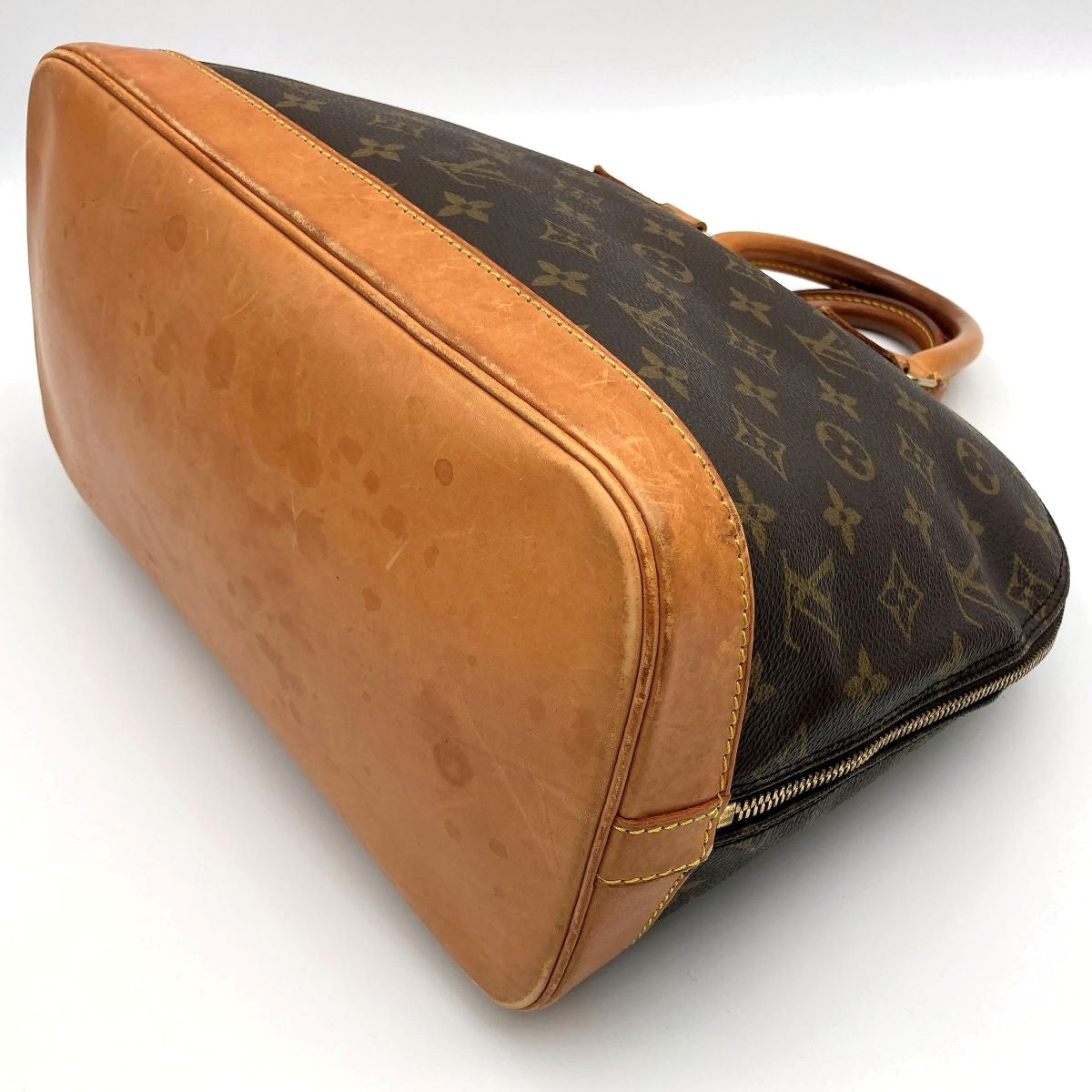 Louis Vuitton M51130 Alma Handbag Monogram Canvas Brown Pre-owned