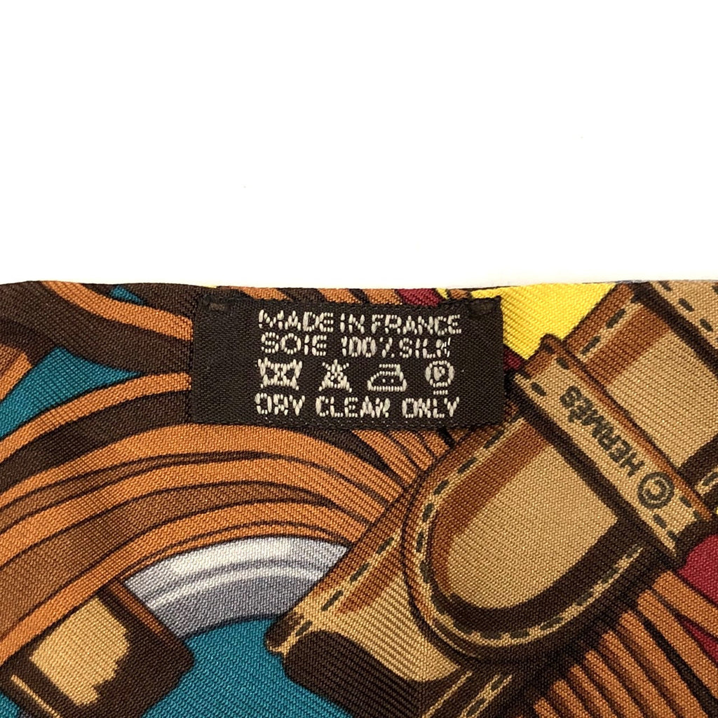 Hermès Twilly Scarf Silk Green/Multicolor Pre-owned