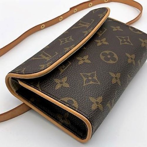 Louis Vuitton M51855 Pochette Florentine Waist Bag/Pouch Monogram Brown Pre-owned