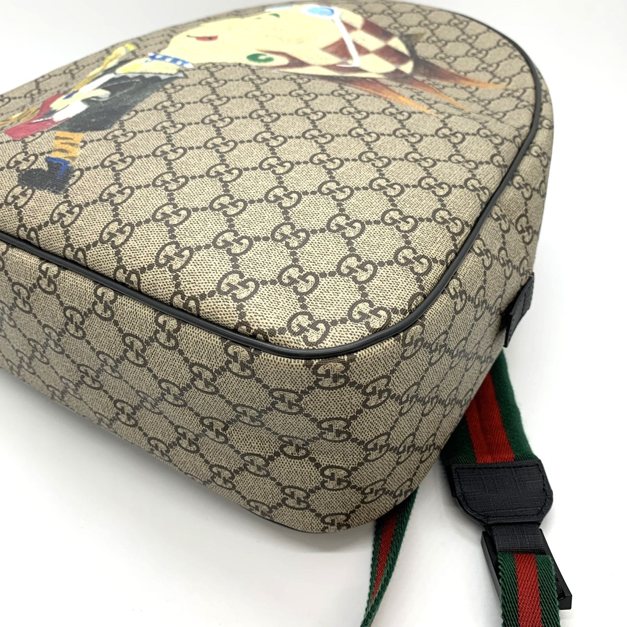 Gucci 433578 Punky Friend Backpack/Daypack GG Supreme Canvas Brown Pre-owned