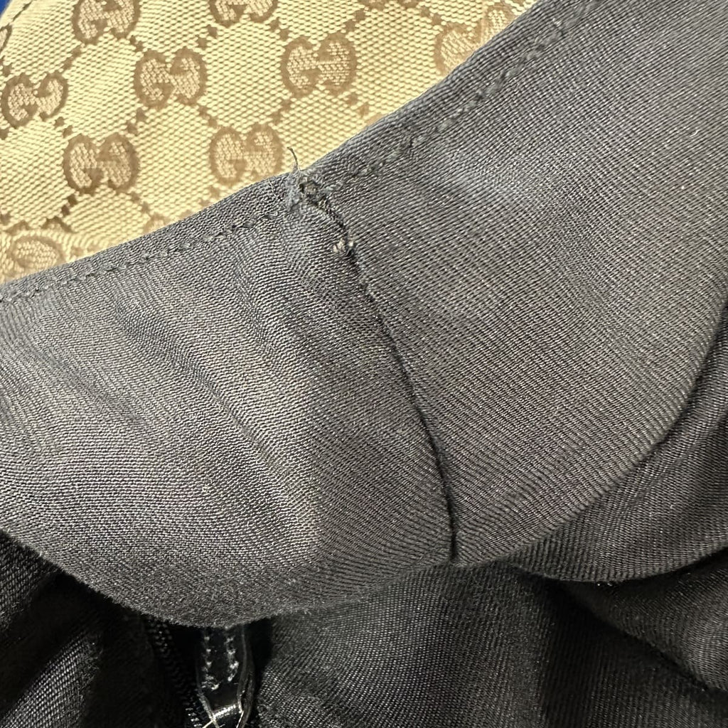 Gucci 203528 Tote Bag/Shoulder Bag GG Canvas Beige/Black Pre-owned