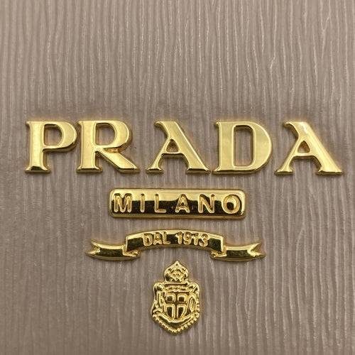 PRADA Chain Wallet Chain Shoulder Bag Long Wallet Wallet Logo Pink Beige Prada PRE-OWNED