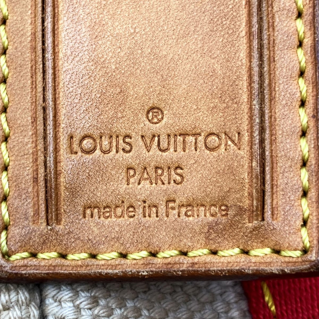 Louis Vuitton M40038 Antigua Cabas PM Handbag Canvas Beige/Red Pre-owned