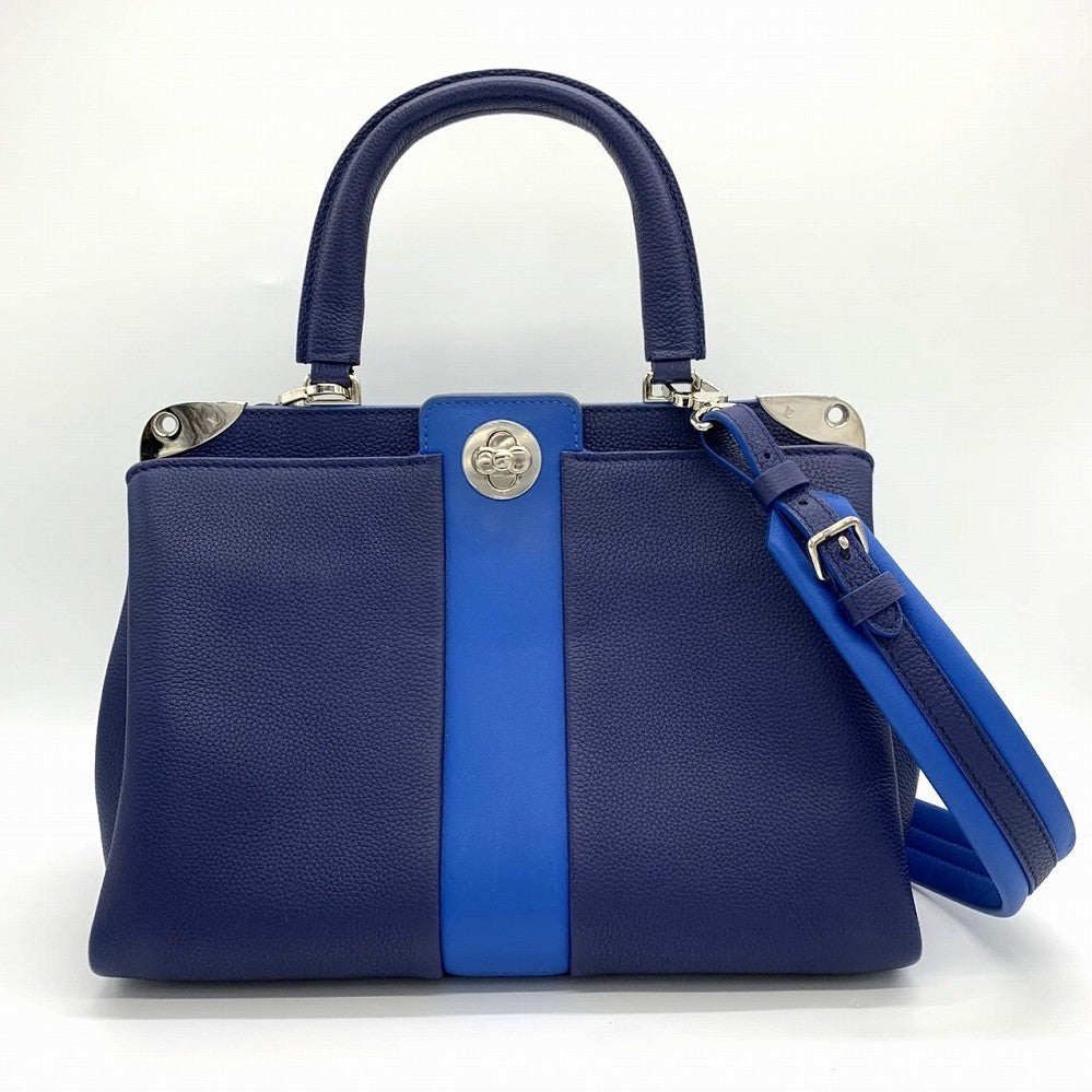 LOUIS VUITTON Astrid M54373 Shoulder Bag 2-way Handbag Leather Navy/Blue Women's Fashion PRE-OWNED
