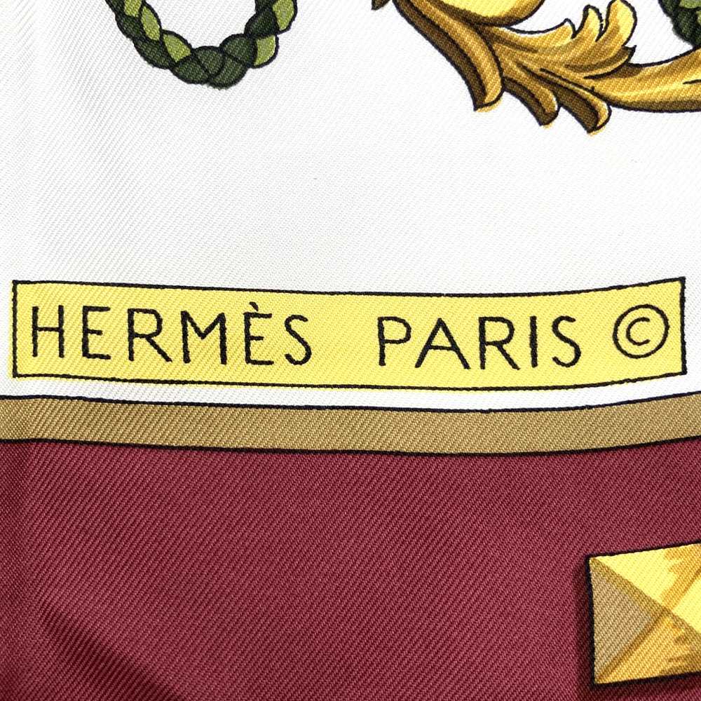 HERMES Carre 90 LES CLES THE KEYS RARE Key Scarf, Silk, Red, Women's/Men's, Vintage, Brand, PRE-OWNED, Gift