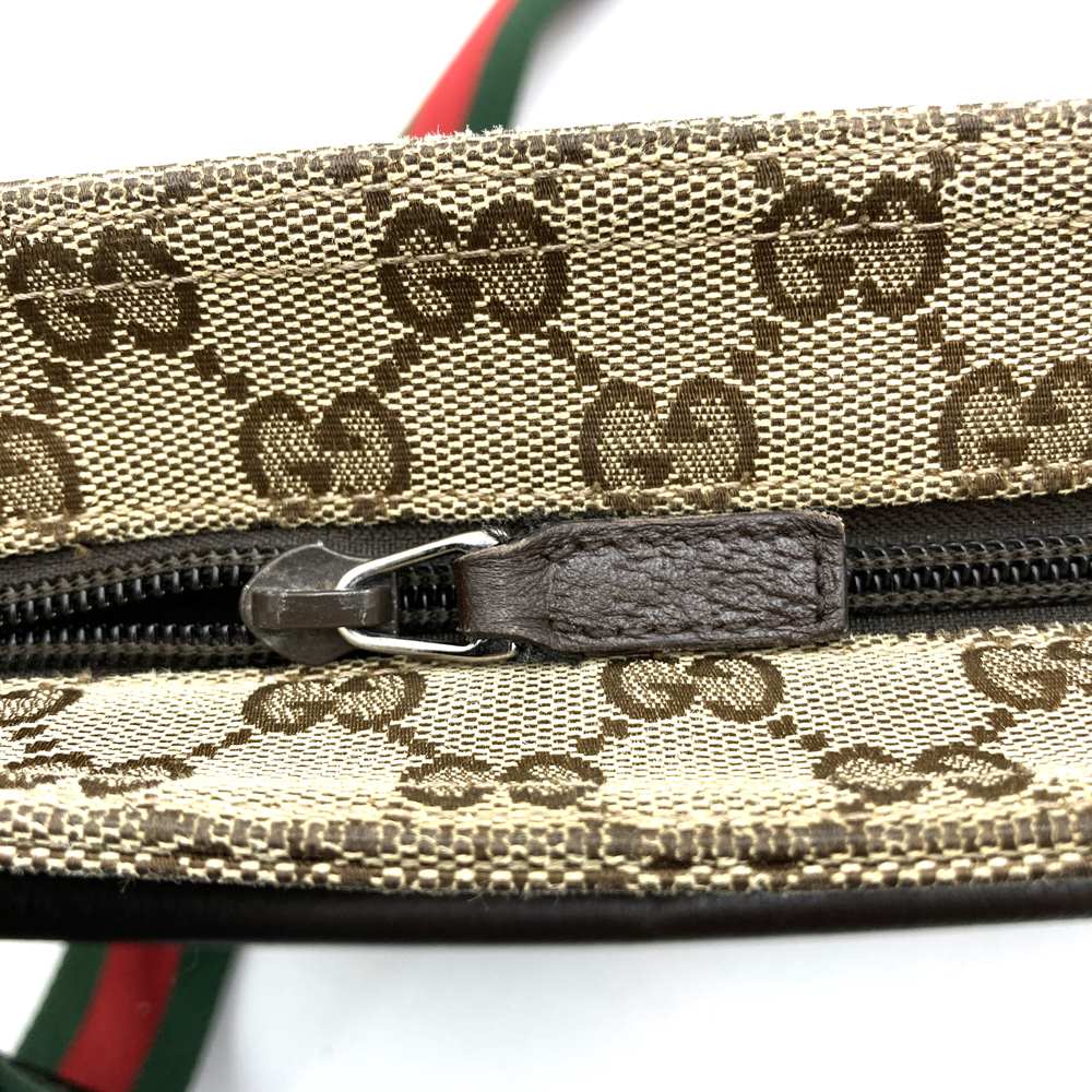 Gucci 256100 Sherry Line Crossbody Shoulder Bag GG Canvas Brown/Beige Pre-owned