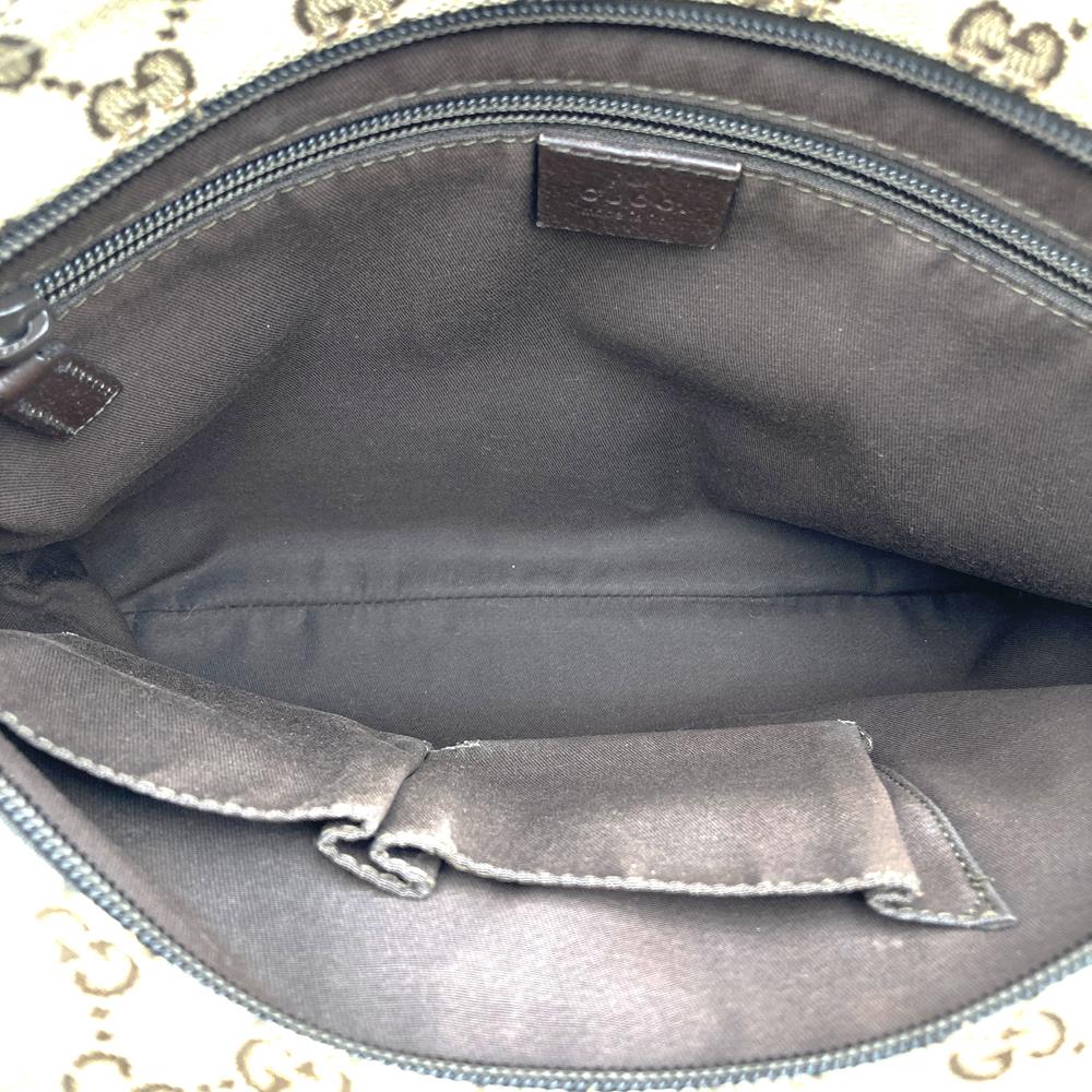 Gucci 256100 Sherry Line Crossbody Shoulder Bag GG Canvas Brown/Beige Pre-owned