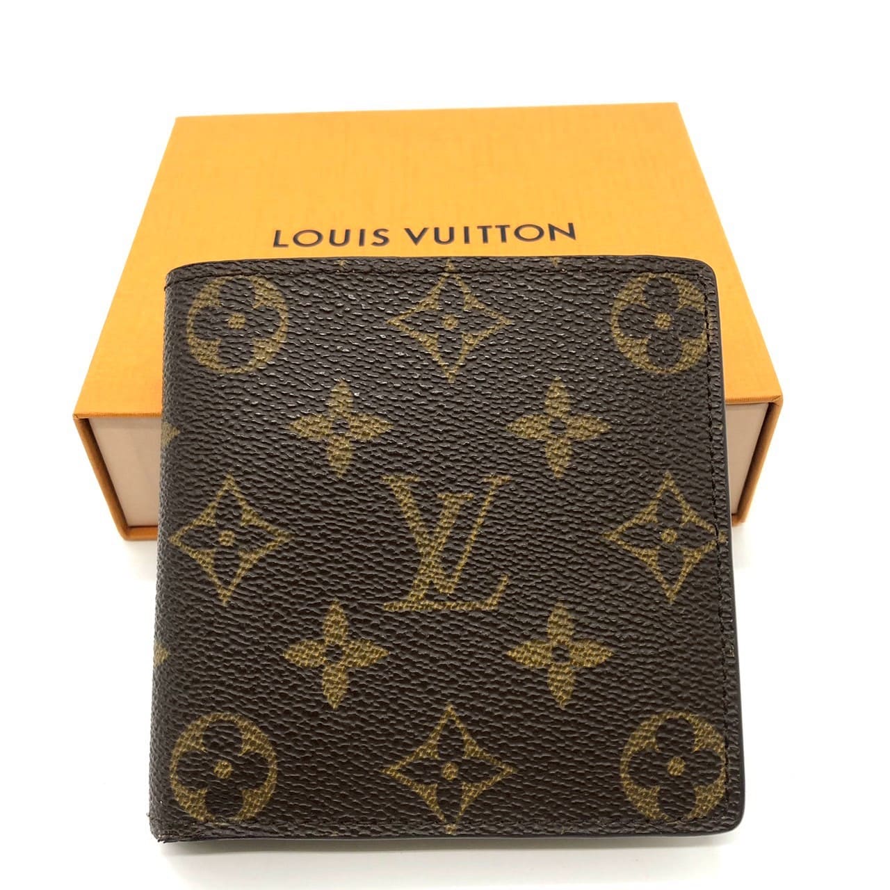 Louis Vuitton M61675 Portefeuille Marco Bi-fold Wallet Monogram Brown Pre-owned