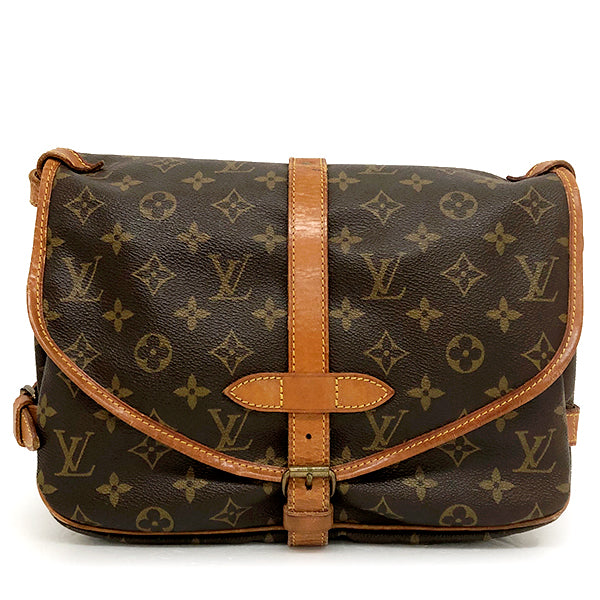 Louis Vuitton M42256 Saumur 30 Shoulder Bag Monogram Brown Pre-owned