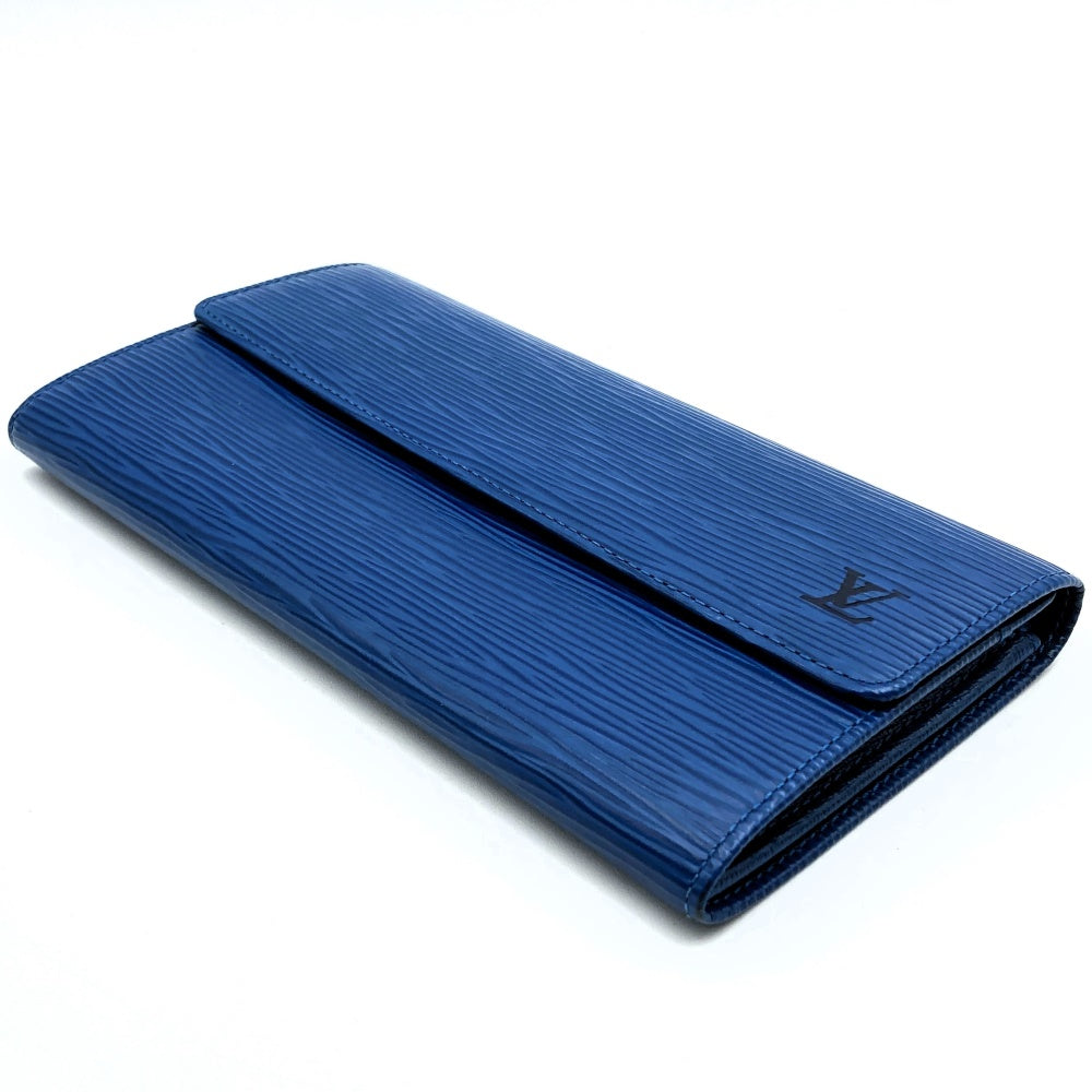 LOUIS VUITTON Louis Vuitton Portefeuille Sarah Long Wallet in Epi Leather, Blue, M63572, Women's and Men's Fashion PRE-OWNED