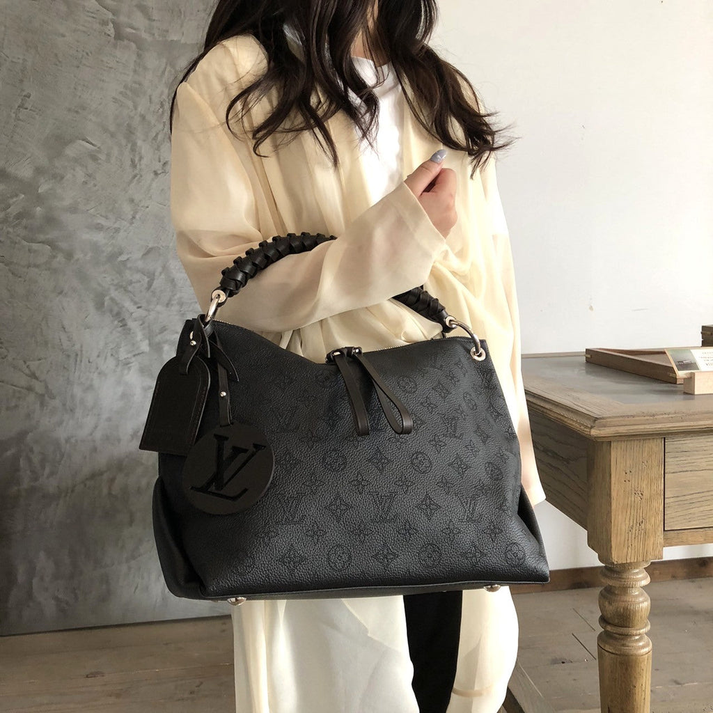 Louis Vuitton M56073 Beauvure Hobo 2-Way Shoulder Bag/Handbag Monogram Mahina Black Pre-owned
