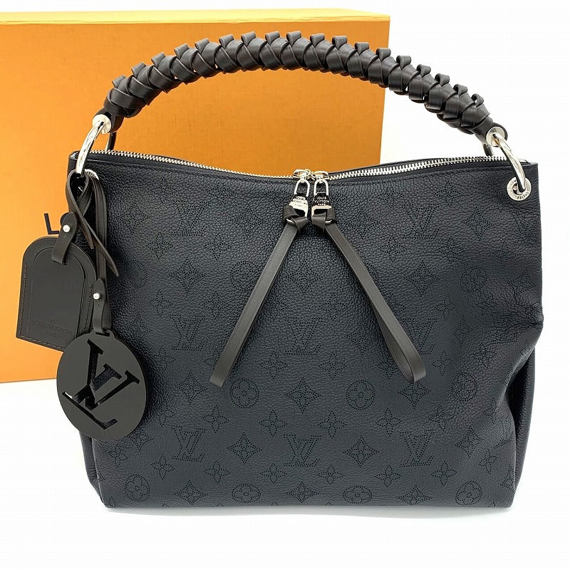 Louis Vuitton M56073 Beauvure Hobo 2-Way Shoulder Bag/Handbag Monogram Mahina Black Pre-owned