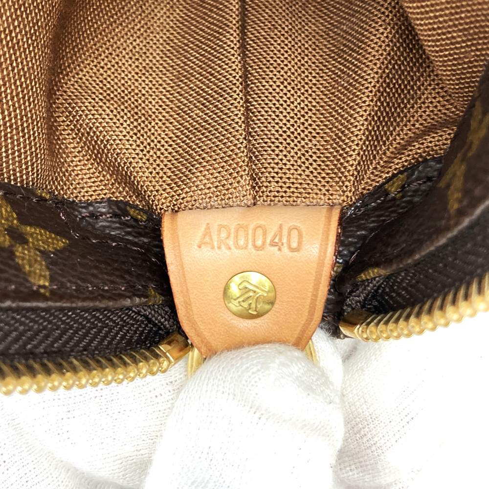 LOUIS VUITTON M51151 Cabas Mezzo Tote Bag, Monogram Canvas, Brown, Women's/Men's PRE-OWNED