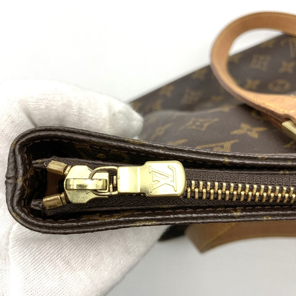 LOUIS VUITTON M51151 Cabas Mezzo Tote Bag, Monogram Canvas, Brown, Women's/Men's PRE-OWNED