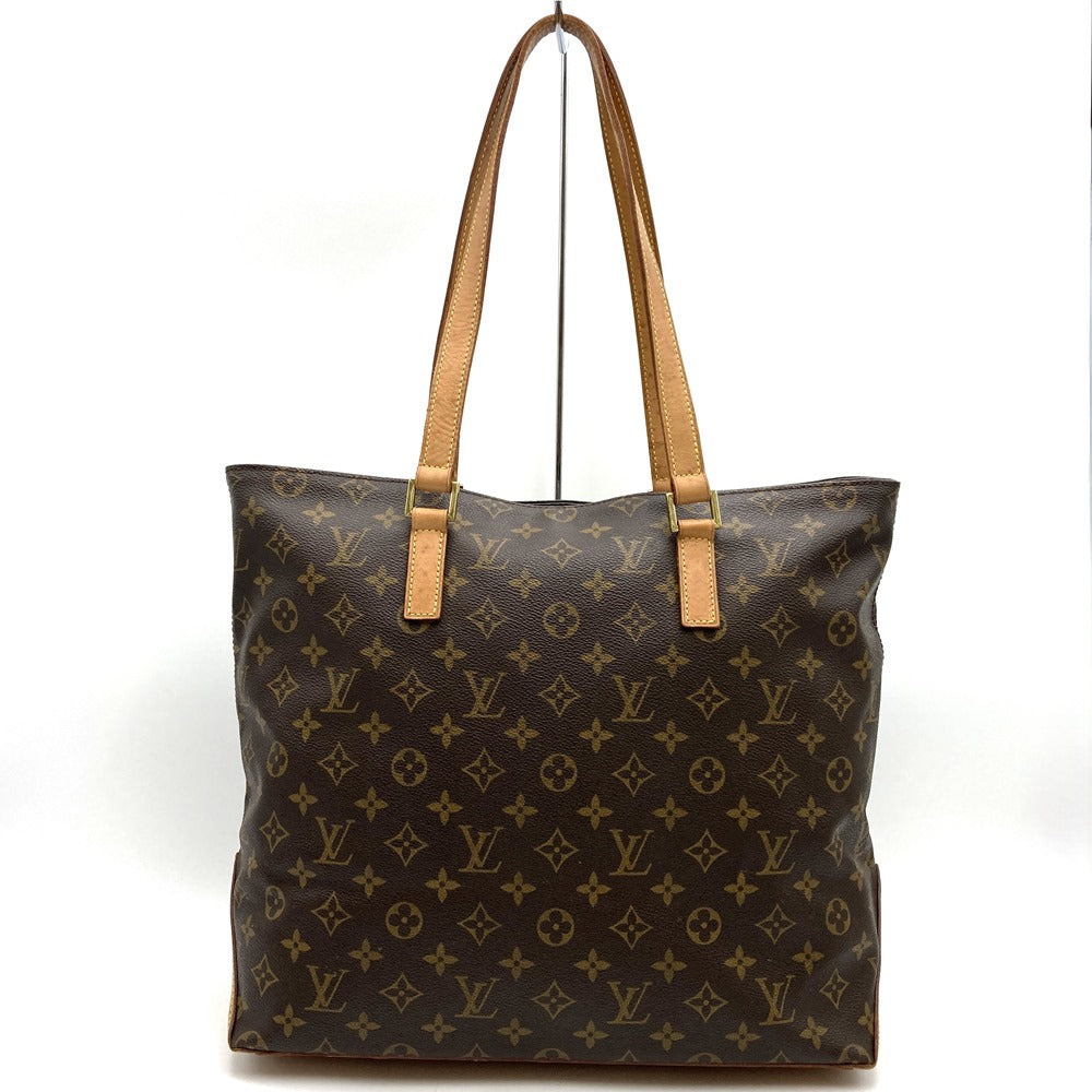LOUIS VUITTON M51151 Cabas Mezzo Tote Bag, Monogram Canvas, Brown, Women's/Men's PRE-OWNED