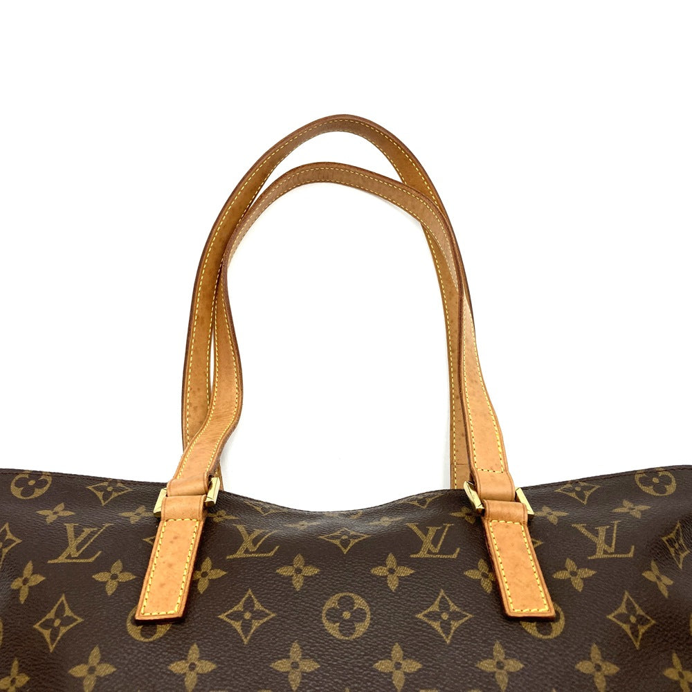 LOUIS VUITTON M51151 Cabas Mezzo Tote Bag, Monogram Canvas, Brown, Women's/Men's PRE-OWNED