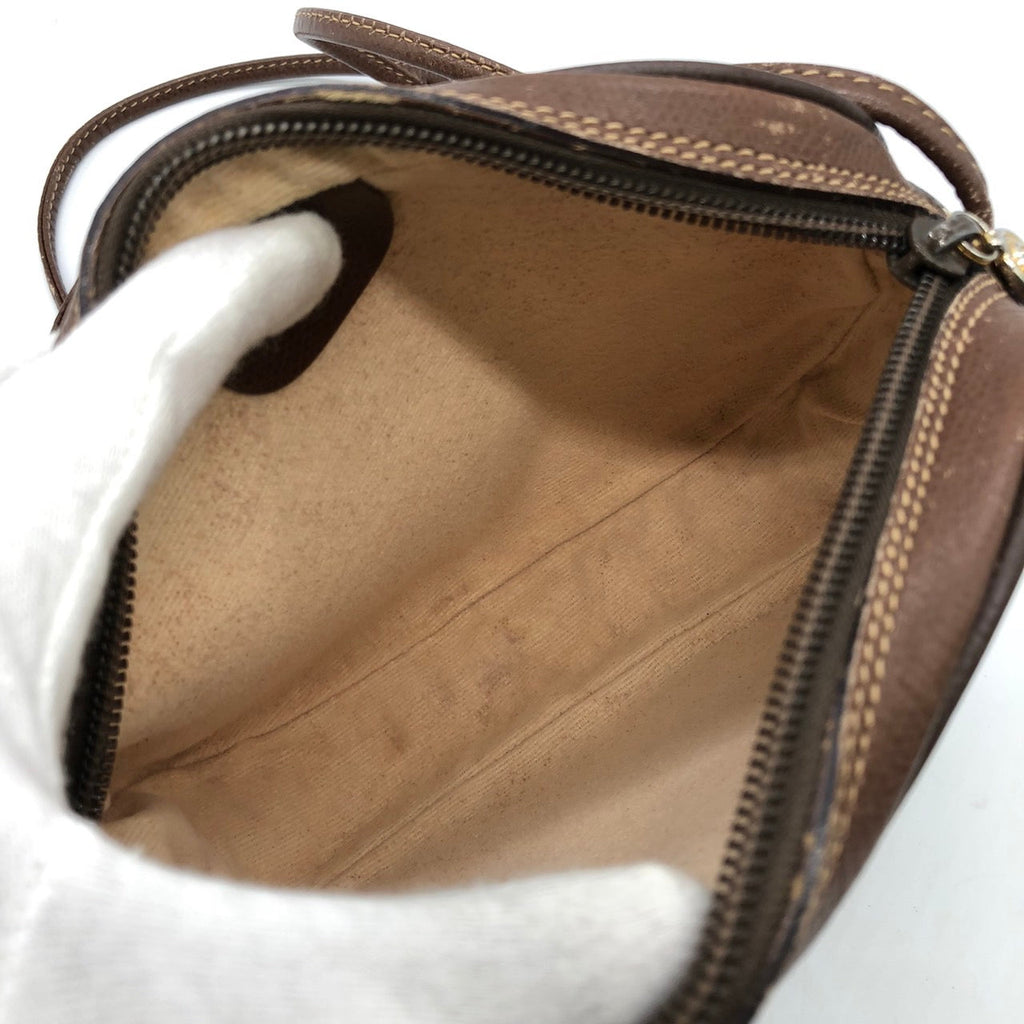 GUCCI Old Gucci 007 754 6112 Shoulder Bag, Sherry Line, GG Supreme Canvas Leather, Women's PRE-OWNED