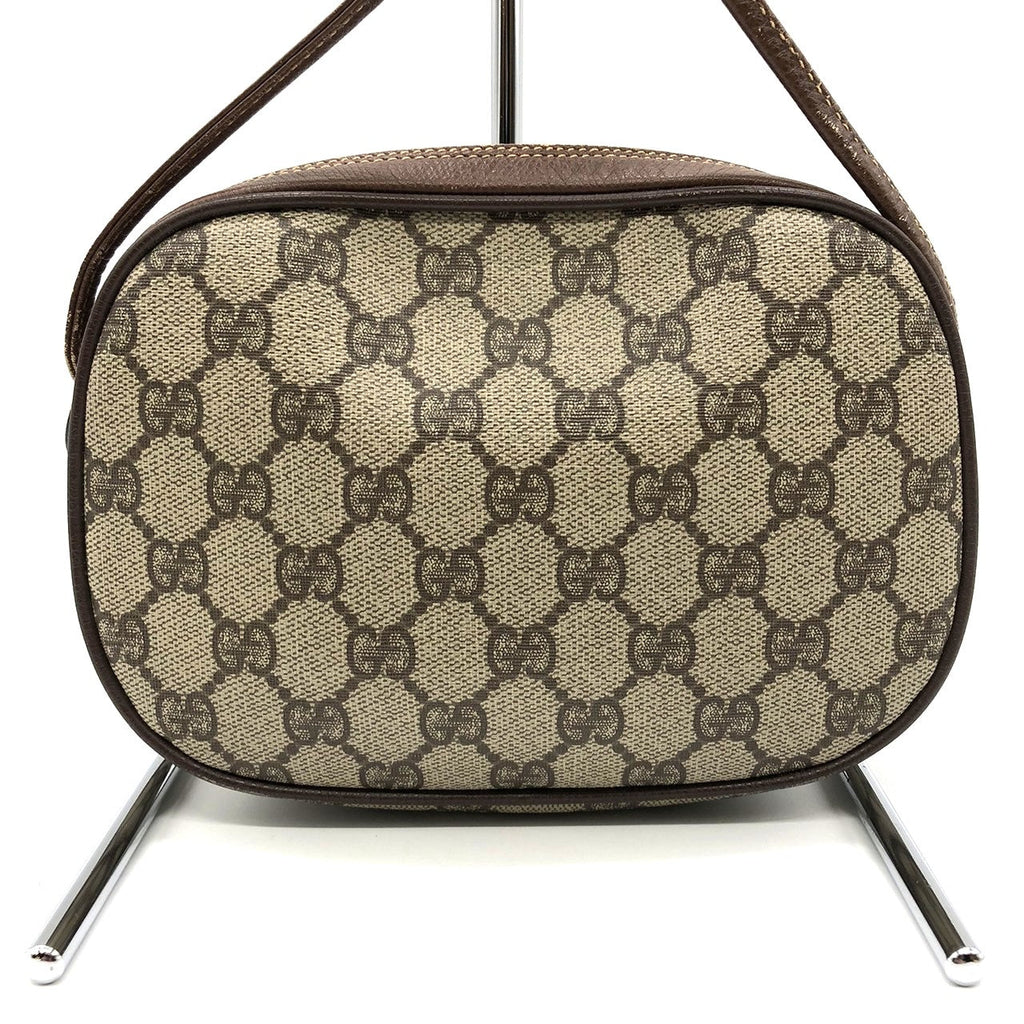 GUCCI Old Gucci 007 754 6112 Shoulder Bag, Sherry Line, GG Supreme Canvas Leather, Women's PRE-OWNED