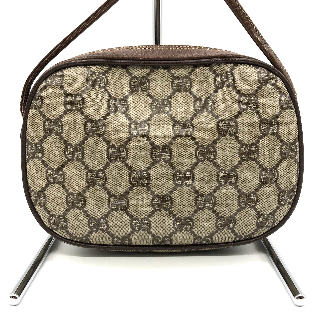 GUCCI Old Gucci 007 754 6112 Shoulder Bag, Sherry Line, GG Supreme Canvas Leather, Women's PRE-OWNED