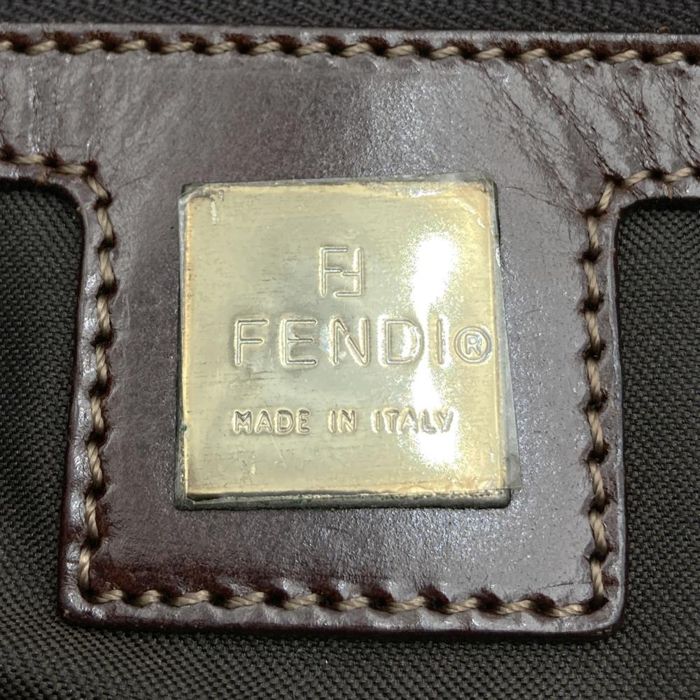 Fendi Handbag/Tote Bag Denim/Leather Navy Pre-owned