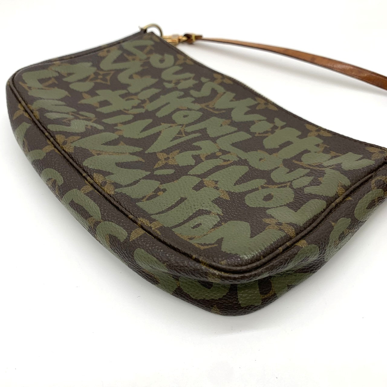 Louis Vuitton M92191 Graffiti Pochette Accessoires Pouch Monogram Canvas Brown/Khaki Pre-owned